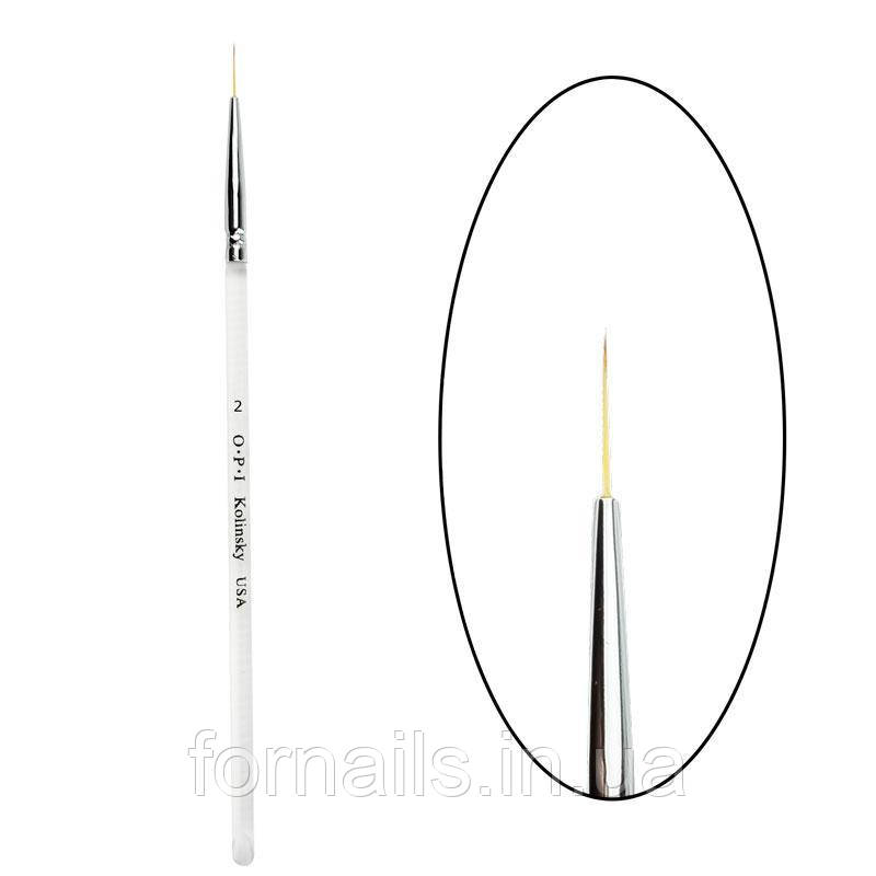 Пензлик OPI Liner 2, прозора ручка L-28