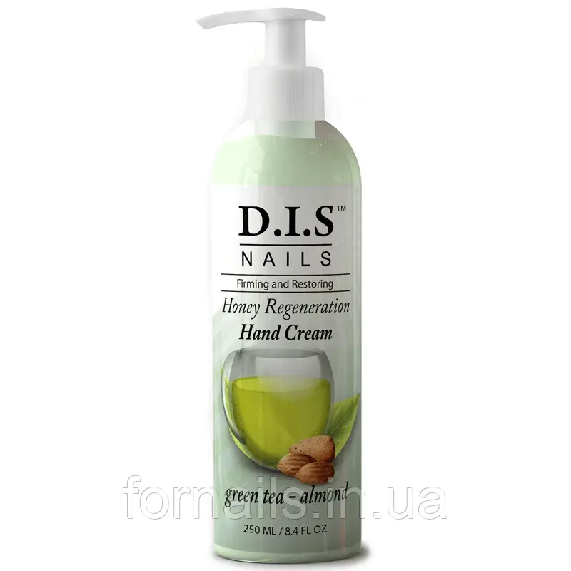 Крем для рук DIS Hand Cream, Green tea - Almond, 250 мл