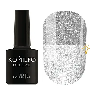 Komilfo Luminous Collection L001 (сріблястий, світловідбивний), 8 мл