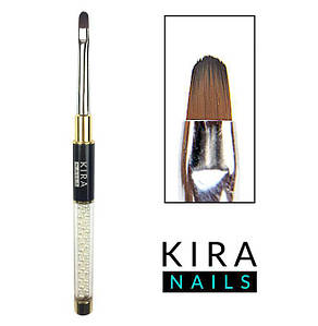 Пензлик Kira Nails Gel oval 4 (Nylon)