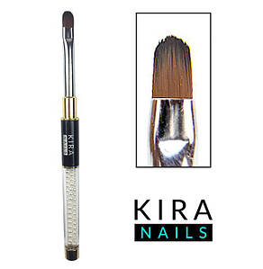 Пензлик Kira Nails Gel oval 8 (Nylon)