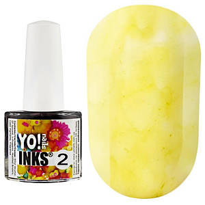 Чорнило Yo! Nails Inks №2, колір жовтий, 5 мл