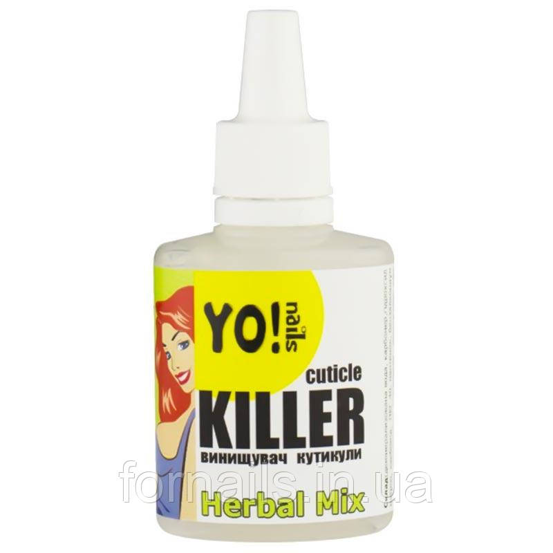 Засіб для видалення кутикули YO! Nails Cuticle Killer Herbal Mix, 30 мл