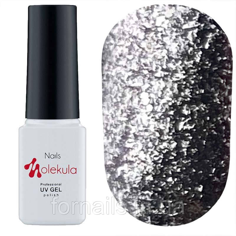 Гель-лак Molekula DIAMOND №501 (сріблястий, мікроблеск), 6 мл, фото 1