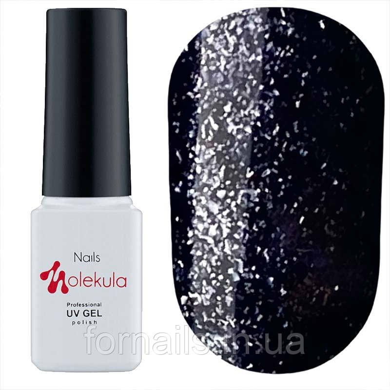 Гель-лак Molekula DIAMOND №517 (чорний, мікроблеск), 6 мл, фото 1