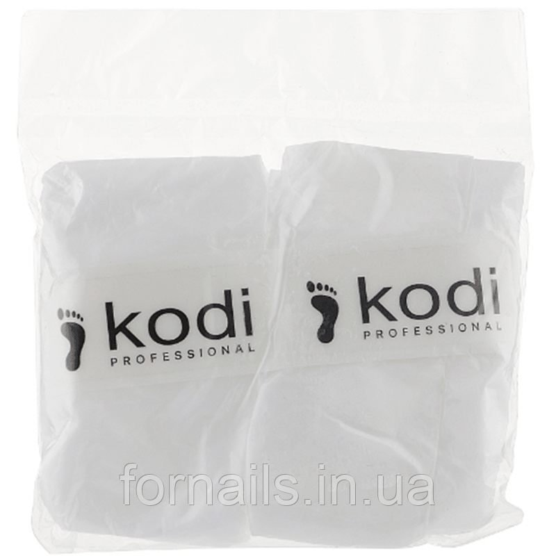 Одноразові шкарпетки для педикюру Kodi Professional з кремовою емульсією, 40 г