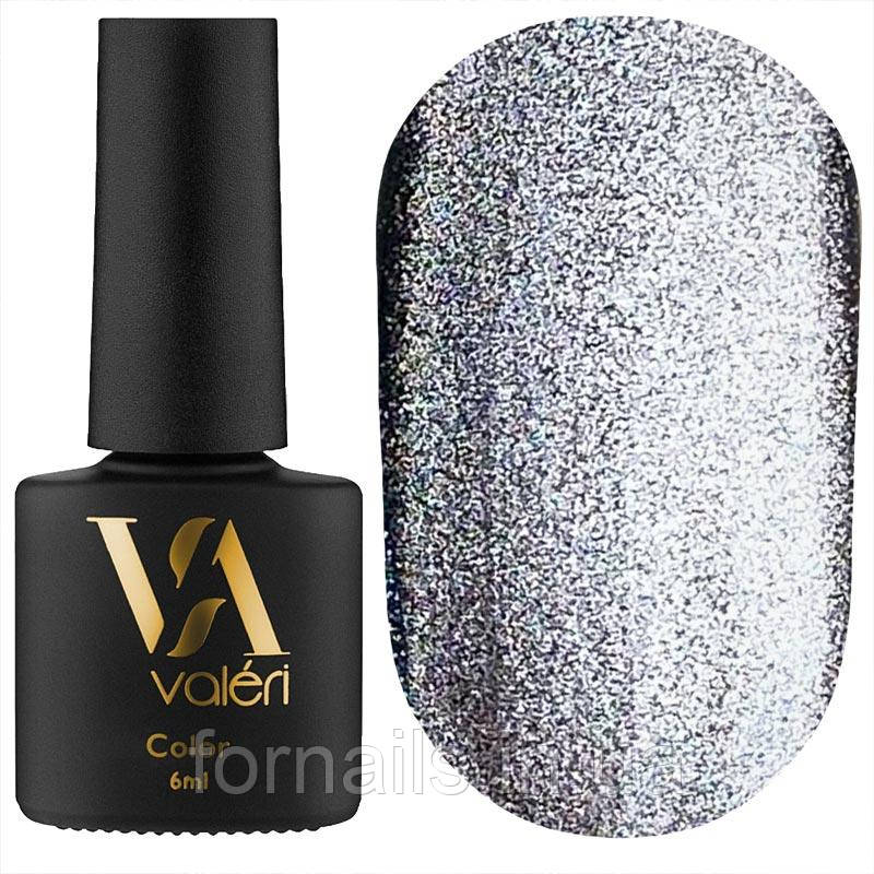 Гель-лак Valeri Crystal Cat Eye №04 (фіолетовий, магнітний), 6 мл