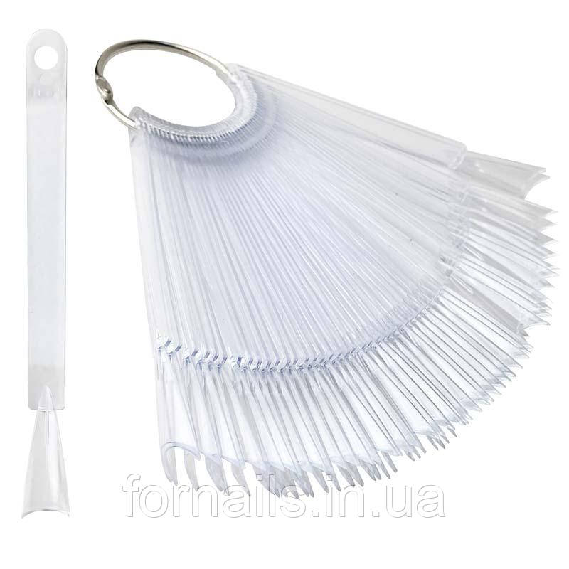 Типси на кільці на 50 зразків, прозорі зворотний гострий конус, фото 1