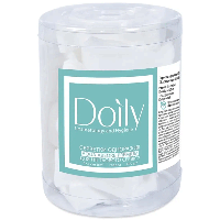 Салфетки безворсовые 5х5 см Doily AQUA ABSORB 400 шт в тубусе, белые