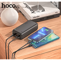 Повербанк черный внешний аккумулятор Power bank батарея для телефона HOCO J101B Astute 30000mAh