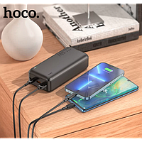 Повербанк чорний зовнішній акумулятор Power bank акумулятор для телефону HOCO J101B Astute 30000mAh