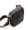 Чоловіча шкіряна сумка через плече стильна зручна міська для документів Катана коричнева, фото 4