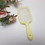 Гребінець для волосся Janeke 1830 Superbrush The Original Italian Soft Yellow (93SP226GIA), фото 3