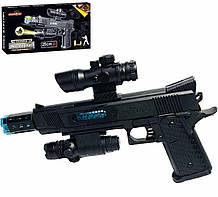 Пістолет із проєктором, світловими та звуковими ефектами "FirePower" арт. 828 B