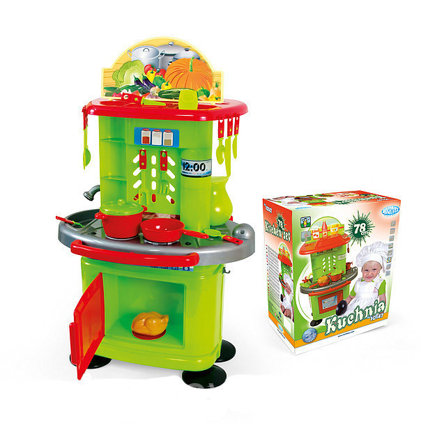 Дитяча кухня 10147 з посудом від Mochtoys