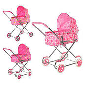 Коляска 9308/1002 для ляльки, жовк.