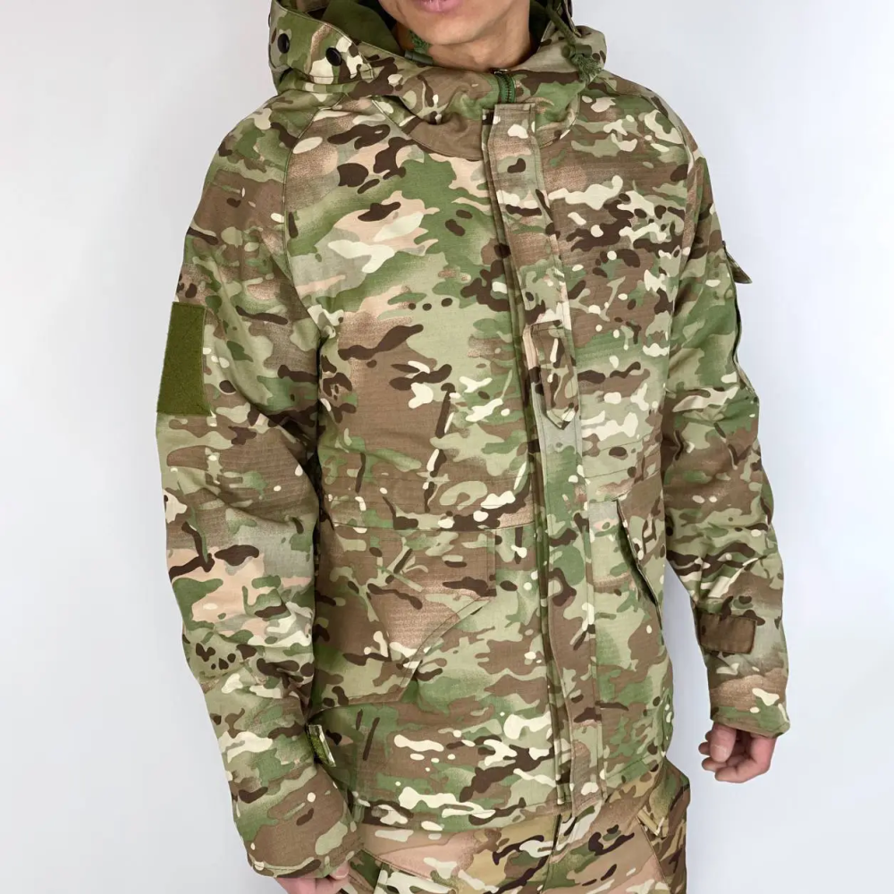 Куртка тактична софтшелл softshell мультикам. Військова зимова куртка. Армійська куртка осінь зима на флісі.