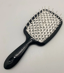 Гребінець для волосся Janeke 1830 Superbrush The Original Italian 71SP226 BIA Чорно-білий