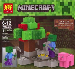 Конструктор Minecraft 4 різновиди Lele 78086, фото 1