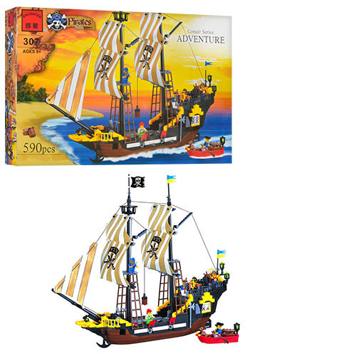 Конструктор Піратська серія 590 деталей Brick 307/298782