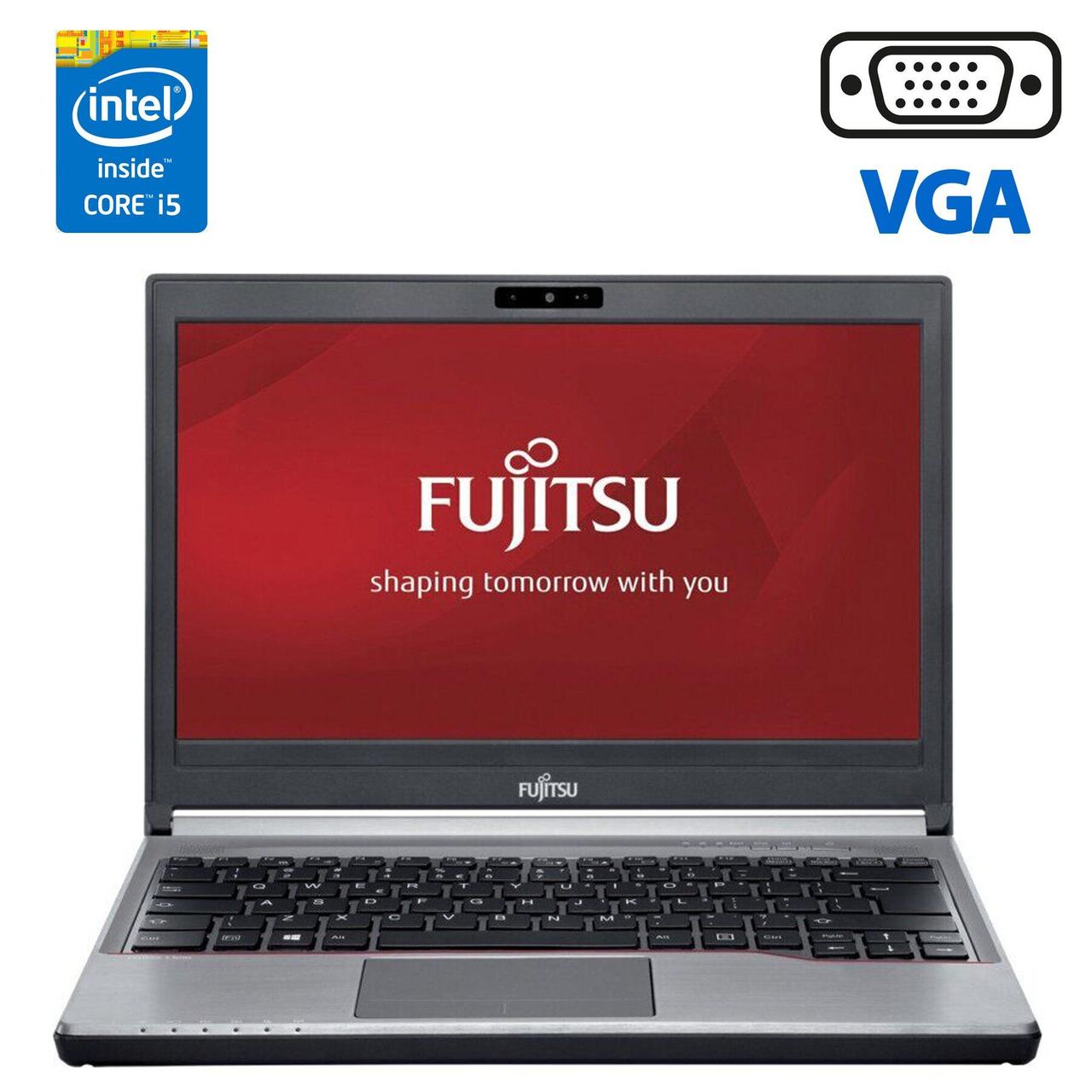 Ноутбук Б-клас Fujitsu LifeBook E736/ 13.3" (1366x768)/ Core i5-6300U/ 4 GB RAM/ 500 GB HDD/ HD 520