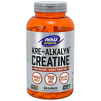 Креатин NOW Sports Kre-Alkalyn Creatine, 240 капсул