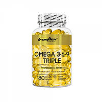 Жирные кислоты IronFlex Omega 3-6-9 Triple, 180 капсул