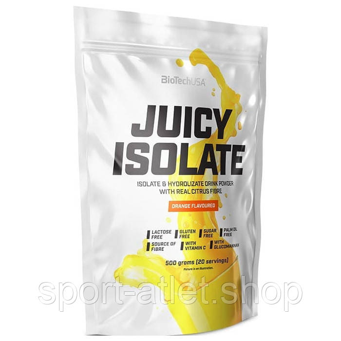 Протеїн BioTech Juicy Isolate, 500 грам - Апельсин, фото 1