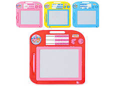 Дощечка 3000/27017 (48 шт.) для малювання, ч/б, рахівниця, годинник, 4 кольори, у кульці, 29-27,5-2см