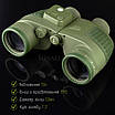 Бінокль LOSSO Premium ARMY 10*50 тактичний із сіткою та компасом, фото 4