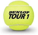 Нові м' ячі Dunlop TOUR Perfomance 5 банок по 3 мʼяча для великого тенісу, фото 3