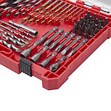 Набір свердл та біт 50шт INTERTOOL SD-0050, фото 4
