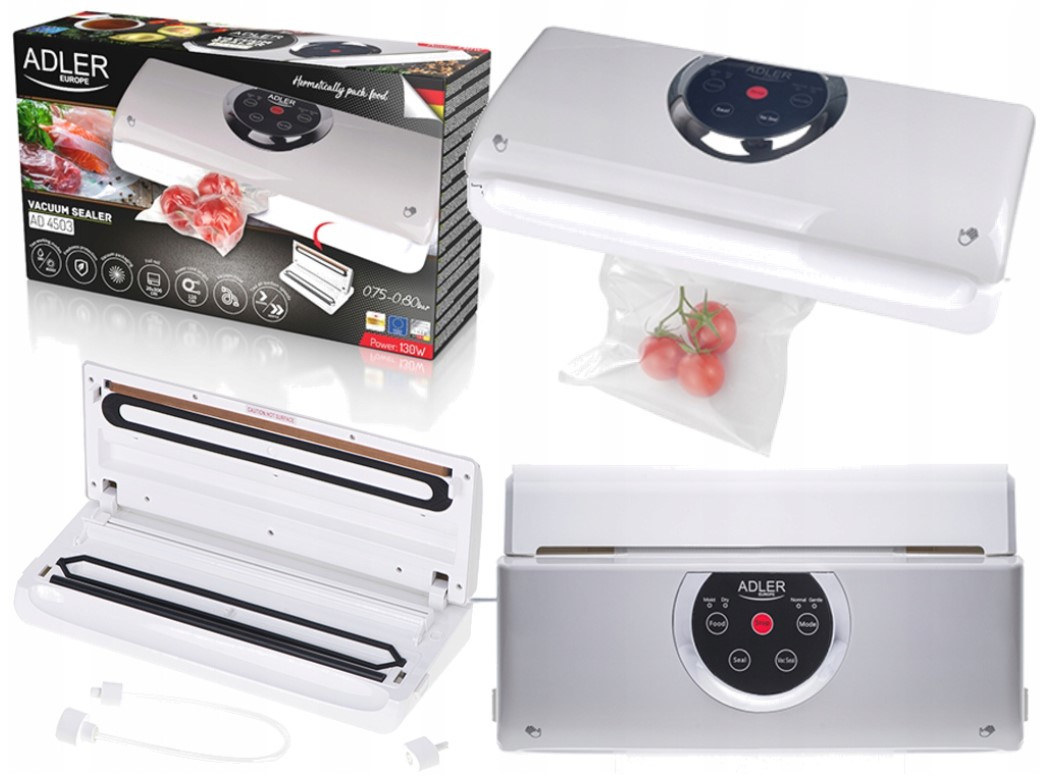 Вакуумний пакувальник, апарат для пакування, вакууматор Adler AD 4503 (Польща), фото 1