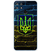 Чохол Силіконовий з Картинкою на Realme Narzo 50A (Патріотичний, Герб України)
