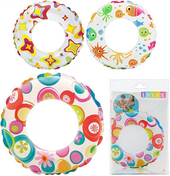 Надувний круг для плавання 59230 Intex (3 види)