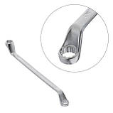 Ключ накидний 12-13 мм, CrV, покриття сатин-хром PROF DIN3113 INTERTOOL XT-1212, фото 3