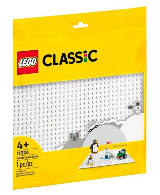 Lego Classic Біла базова пластина 11026