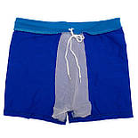 Плавки дитячі, сині з блакитним, 5-14 років, поліестер, спандекс (519230-1), фото 3