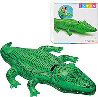 Надувной плотик 58546 крокодил (168-86 см)