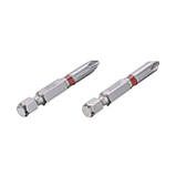 Комплект викруткових насадок PH2 1/4" * 50мм, S2, уп. 2 од., STORM INTERTOOL VT-0212, фото 3