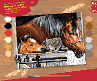 Набор для творчества Sequin Art PAINTING BY NUMBERS SENIOR Stable Dooor Trio SA1523, Vse-detyam