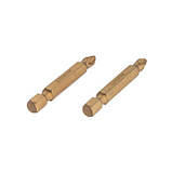 Комплект викруткових насадок PH2 1/4", 50мм, Titanium, S2, уп. 2 од., STORM INTERTOOL VT-0233, фото 3
