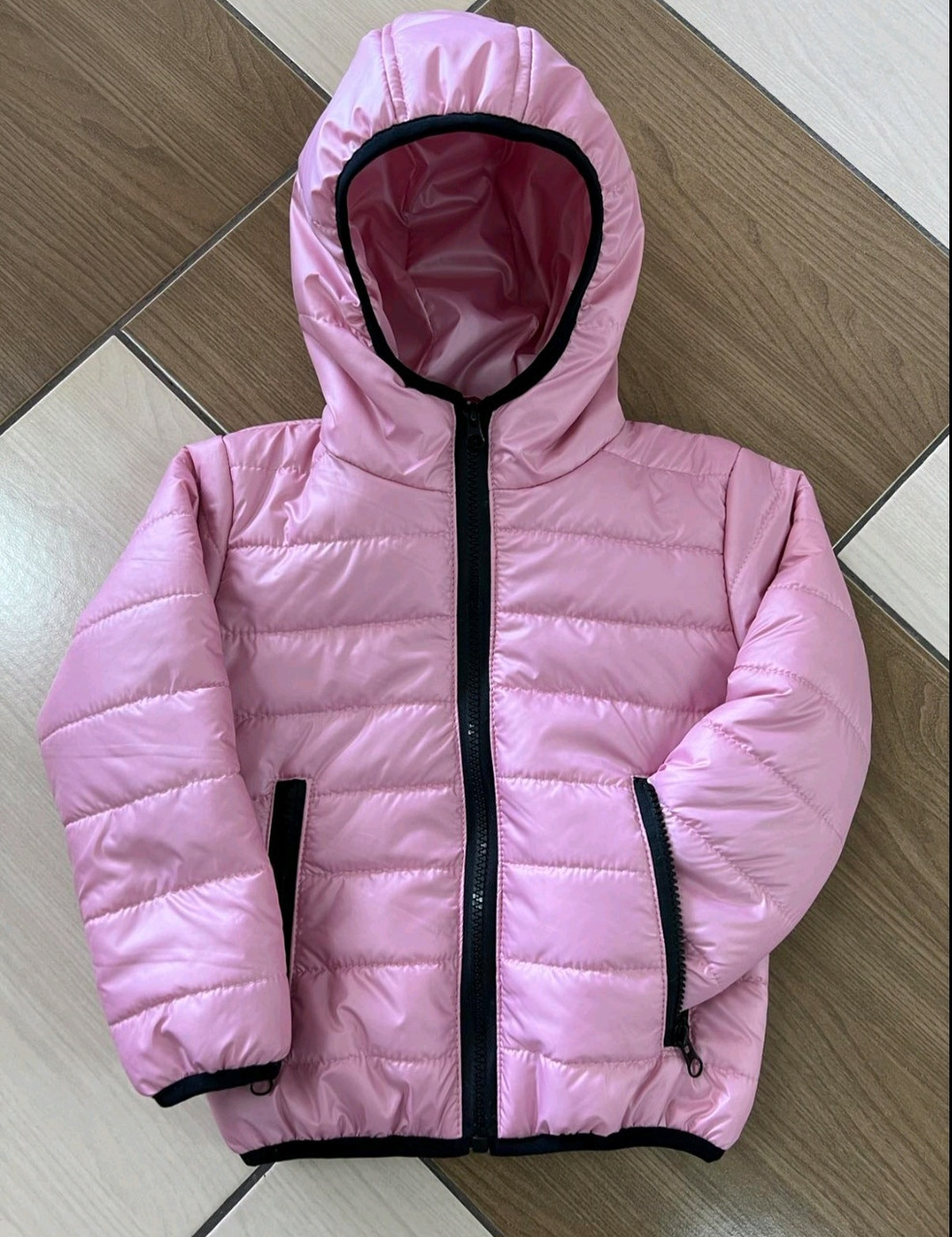 Куртка дитяча демісезонна, на дівчинку р. 92-116, рожева