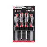 Набір викруток 4 од (SL5.0 * 100мм, SL6.0 * 100мм, PH1 * 100мм, PH2 * 100мм), STORM INTERTOOL VT-3434, фото 6