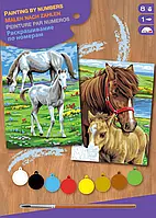Картина по номерам Sequin Art PAINTING BY NUMBERS JUNIOR-PAIRS Horses SA0215, Land of Toys