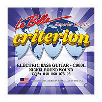 Струны для бас-гитары La Bella C900L Criterion Electric Bass, Nickel-Plated Round Wound Light