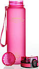 Пляшка для води UZSPACE 3038 1000 мл, рожева, фото 2