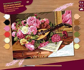 Набір для творчості Sequin Art PAINTING BY NUMBERS SENIOR Romantic Bouquet SA1037, World-of-Toys