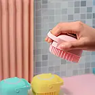 Силіконова універсальна щітка для масажу, миття посуду, купання Silicone Massage Bath Brush, фото 2