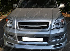 Решітка радіатора Тойота Прадо 120 з перемичкою (тюнінг решітка Toyota Land Cruiser Prado 120)